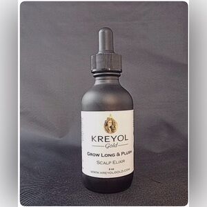 Kreyol Gold ORGANIC Grow Long & Plush Scalp Elixir - Haitian Black Castor Oil